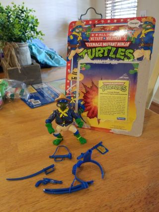 1992 Teenage Mutant Ninja Turtle Kookie Kavalry Leo Complete