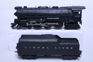 Vintage Lionel O Gauge No.  2065 Steam Locomotive Engine & 2046w Coal Tender