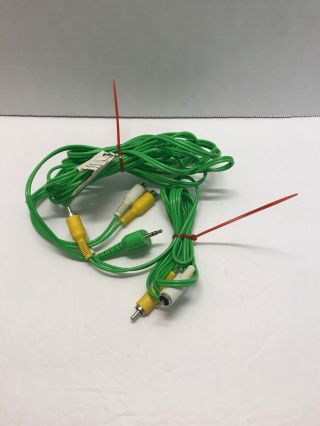 Fisher Price Smart Cycle Oem Av Cord Cable Complete 2 Piece Hook - Up