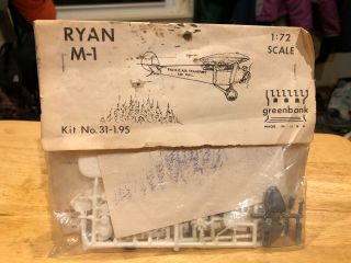 Greenbank Ryan M - 1 Air Mail Plane1/72 Scale Bagged Kit No.  31 - 1.  95