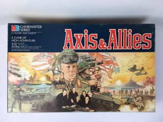 Axis & Allies - 1987 Milton Bradley Gamemaster Series Ww Ii Board Game Complete