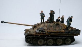 Forces Of Valor 1/32 German Jagdpanther Panther Tank Destroyer Loose 8 Figures