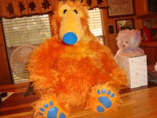 Mattel Jim Henson Bear In The Big Blue House Large Plush Orange Bear