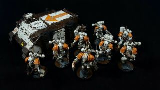 Propainted Warhammer 40k Death Guard Chaos Space Marine Squad & Rhino 2