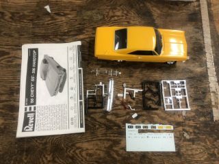 REVELL 1/25 1966 Chevy SS 396 NEAR COMPLETE BUILD RARE COMPLETE W/BOX 5