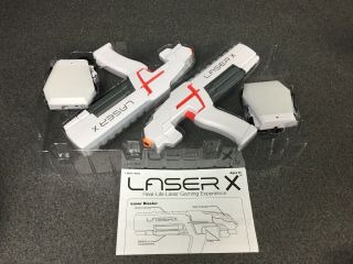 Laser X Two Players Laser Gaming Set Double Blasters M9C 3