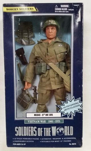 Soldiers Of The World Vietnam War Medic 9th Inf.  Div.  12 " Action Figure