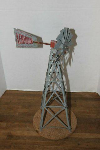 Vtg Aermotor Water Systems,  17 " Metal Windmill " Salesman’s Advertising Sample "