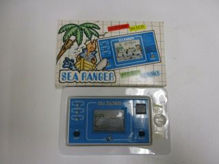 Rare Boxed Mini Arcade Sea Ranger Vintage 1981 Lcd Handheld Electronic Game