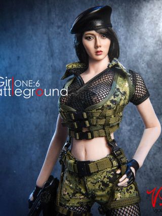 In - Stock 1/6 Scale Vstoys 18xg13 Battleground Girl Clothes Set