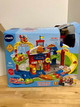 Vtech Go Go Smart Wheels Save The Day Fire Station Playset 1 - 5yrs