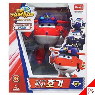 Wings Season3 Jett Police Team Hogi Transformer Robot Figure Toy - 5 "