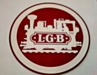 19 " Round L.  G.  B.  Model Railroad 2 Sided Wood Hanging Logo Store Display Sign