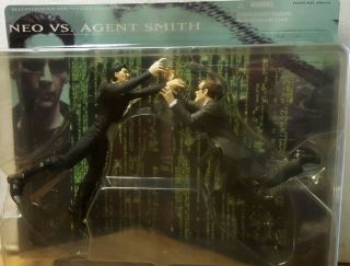 The Matrix Neo Vs.  Agent Smith Action Figures N2toys 2000