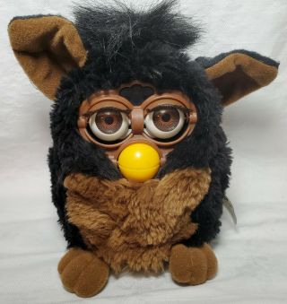 Vintage 1999 Black And Brown Furby Comatose Model 70 - 800