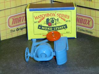 Matchbox Moko Lesney Site Cement Mixer orange paint MW 3 a1 SC1 VNM crafted box 7