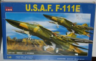 Kitech 1/48 Scale U.  S.  A.  F.  Jet Plane F - 111e Aardvark Plastic Model Kit