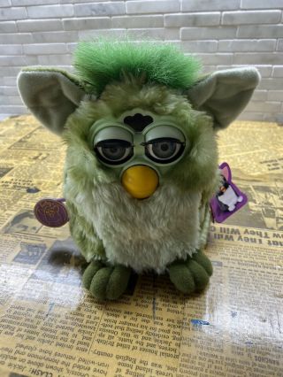 Vintage 1999 Furby By Tiger Electronics 70 - 800 (lime Green And Green)