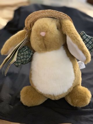 Vintage Gardenia Puppet Bunny Rabbit Hallmark Plush Stuffed Animal Book Toy