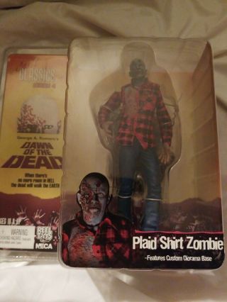 Dawn Of The Dead Neca Cult Classics Series 4 Action Figure Plaid Zombie (a2)