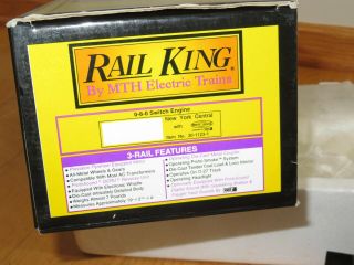 MTH RAIL Train KING YORK CENTRAL 0 - 8 - 0 SWITCH ENGINE 30 - 1123 7