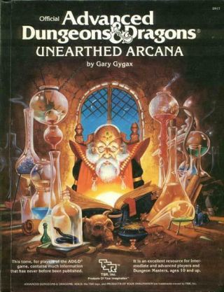 Tsr Ad&d 1st Ed Unearthed Arcana Hc Ex