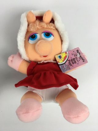 Vintage McDonalds MUPPET BABIES Kermit Miss Piggy Fozzie PLUSH DOLLS w TAGS 1987 4