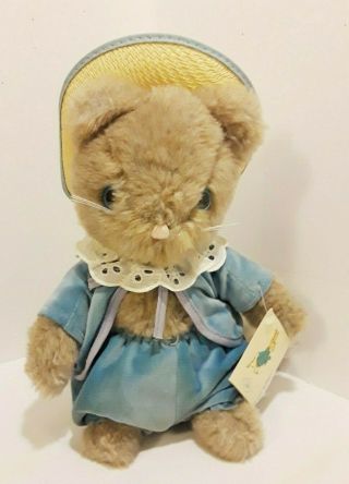 Vintage Tom Kitten 1983 Plush Beatrix Potter Peter Rabbit By Eden