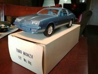 1980 Chevrolet Monza Dealer Promo Model Car Boxed Light Blue
