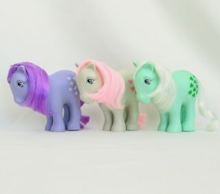 My Little Pony 2007 25th Anniversary Retro Blossom Minty Snuzzle Hasbro