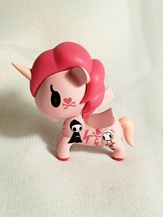 Retired Tokidoki Unicorno Series 1 - Bellina - Pink Unicorn With Adios - 2011