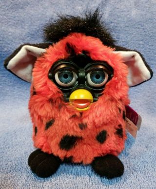 Vintage 1999 Tiger Electronics Furby Lady Bug Red With Black Spots & Hangtags