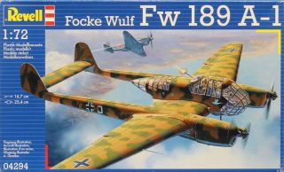 Revell 1:72 Focke Wulf Fw - 189 A1 Plastic Model Kit 04294u
