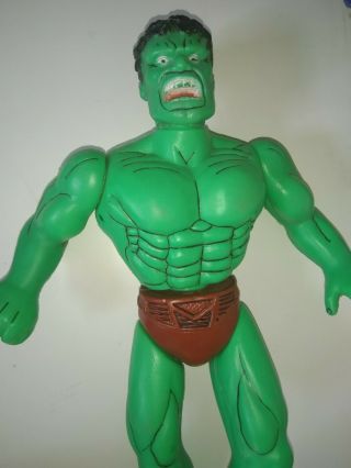 The Incredible Hulk Jumbo Mexican Bootleg Figure Blown Plastic Vintage Rare 18 "