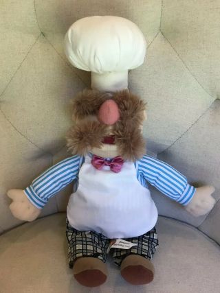 Muppets Swedish Chef 16 " Plush Soft Toy Doll Stffd Tv Chrcter Disneylnd Henson
