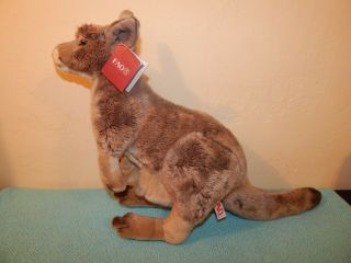 Fao Schwarz 26 " Kangaroo & Baby Joey Large Plush Animal Toys R Us Exclusive Htf