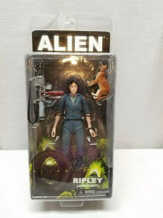 Neca Aliens Ellen Ripley Jumpsuit Action Figure Series 4 2014 Jones Cat Movie 7 "