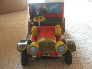 VINTAGE ALPS BATTERY OPERATED ANTIQUE TIN TOY CAR,  MADE IN JAPAN 2