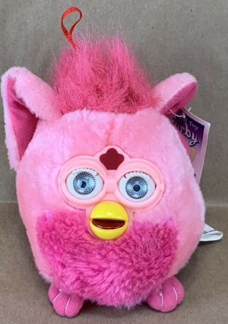 Vintage 1999 Nanco Furby Buddies Plush Pink On Pink Stuffed Animal 8