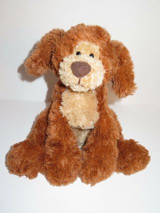 Gund Booker Puppy Dog 13088 Plush Stuffed Animal Brown Tan 12 " Toy Pup Bean Bag