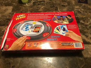 UNO FLASH ELECTRONIC MATTEL SOUNDS,  LIGHTS GAME & FULL DECK OF CARDS 2