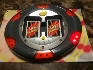 UNO FLASH ELECTRONIC MATTEL SOUNDS,  LIGHTS GAME & FULL DECK OF CARDS 4