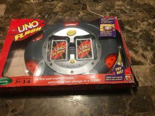 UNO FLASH ELECTRONIC MATTEL SOUNDS,  LIGHTS GAME & FULL DECK OF CARDS 6
