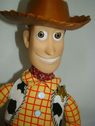 Toy Story Thinkway Toys Disney Woody Doll w/ Hat & Stand 2