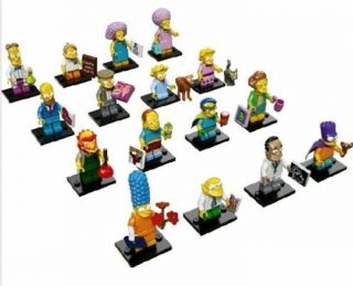 Lego The Simpsons 2 Complete Set Of 16 Minifigures Minifigs 71009 Figs