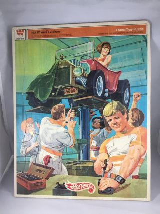 Hot Wheels Tv Show Frame - Tray Puzzle By Whitman 4558 Dated 1970