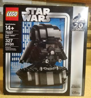 Lego Star Wars Darth Vader Bust Helmet 75227 20 Years Exclusive,  6283540