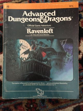 Advanced Dungeons And Dragons Module I6 Ravenloft 1983