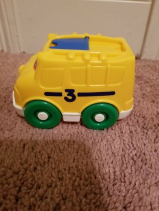 Vintage Fisher Price 1999 Stacking Nesting Car3 School Bus Replacement 2