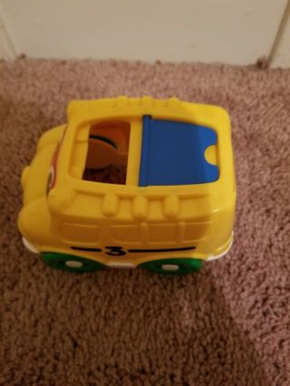 Vintage Fisher Price 1999 Stacking Nesting Car3 School Bus Replacement 3
